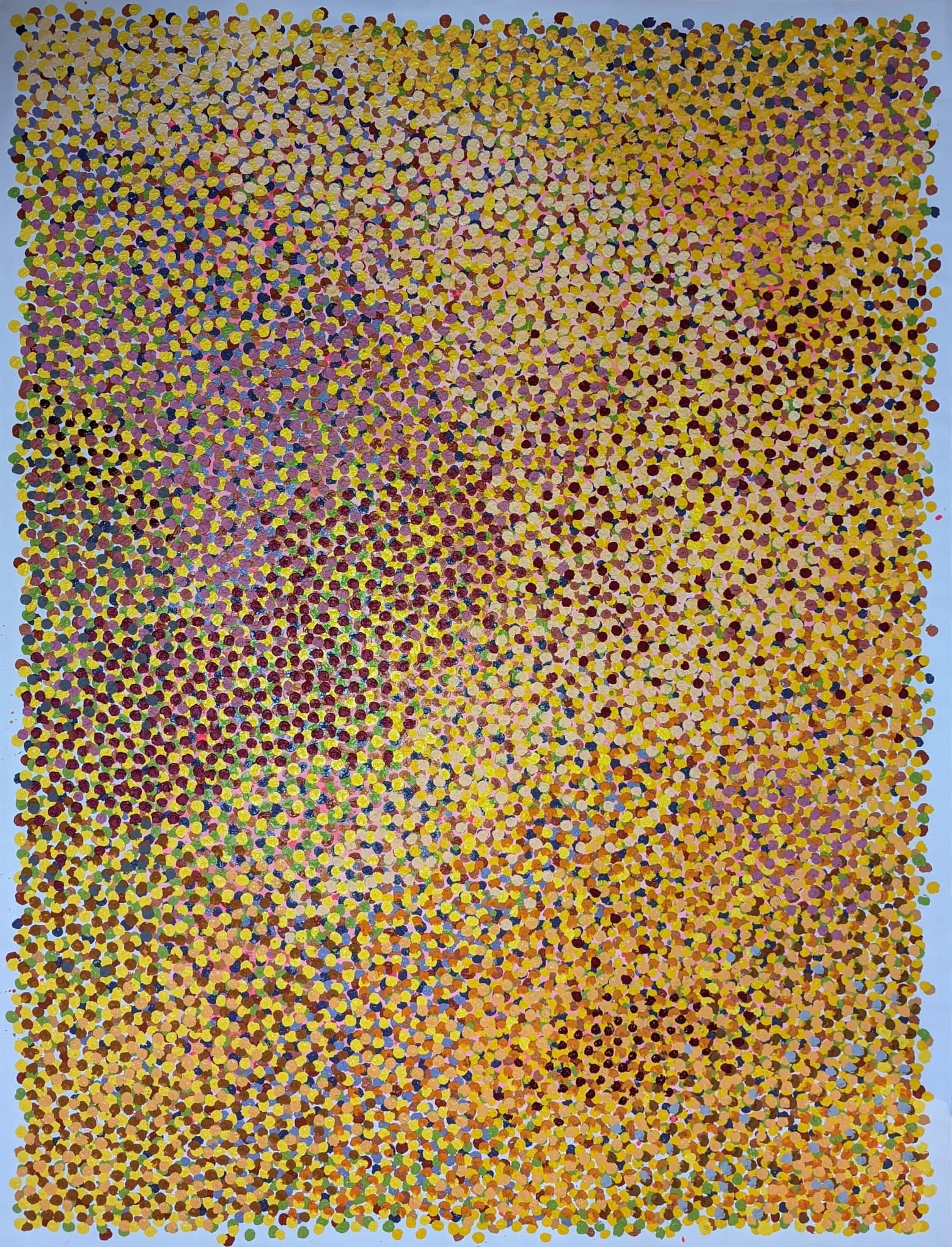 Fall by Joumana Yaghi — acrylic on canvas, 72 × 55 in