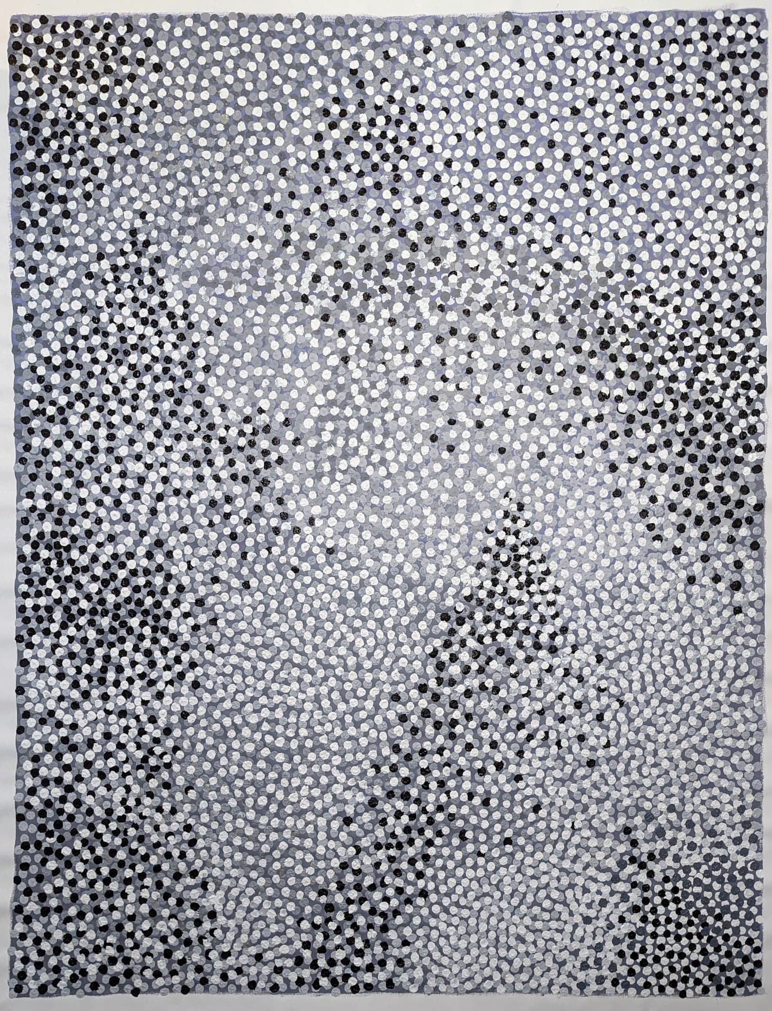 Winter by Joumana Yaghi — acrylic on canvas, 72 × 55 in